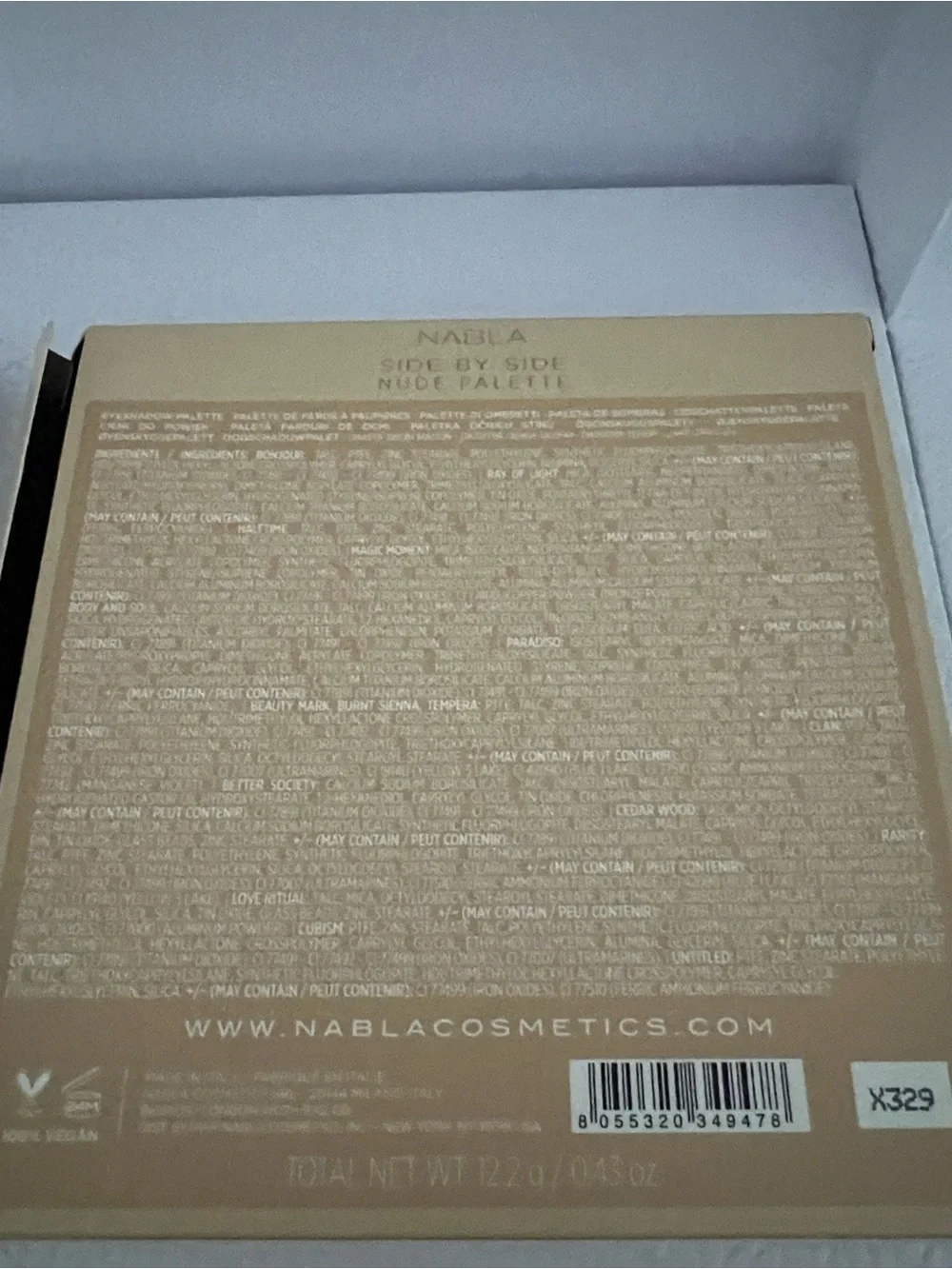 Nabla Side by Side Nude Eyeshadow Palette